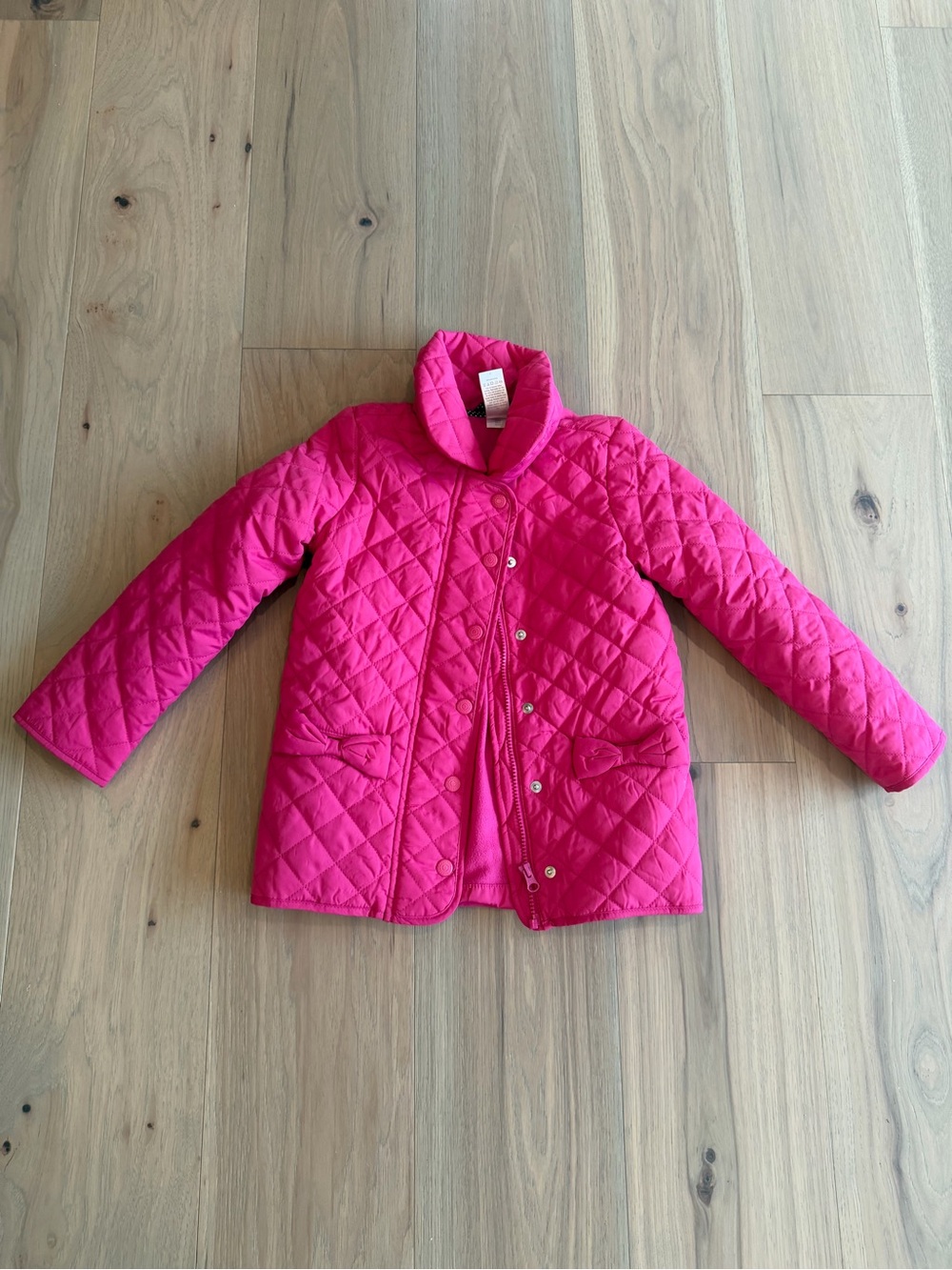 Gymboree Girls' Quilted Hot Pink Puffer Jacket